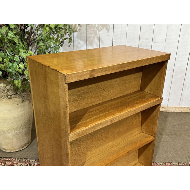 English Double-Sided Oak School Library Bookcase For Sale - Image 5 of 14