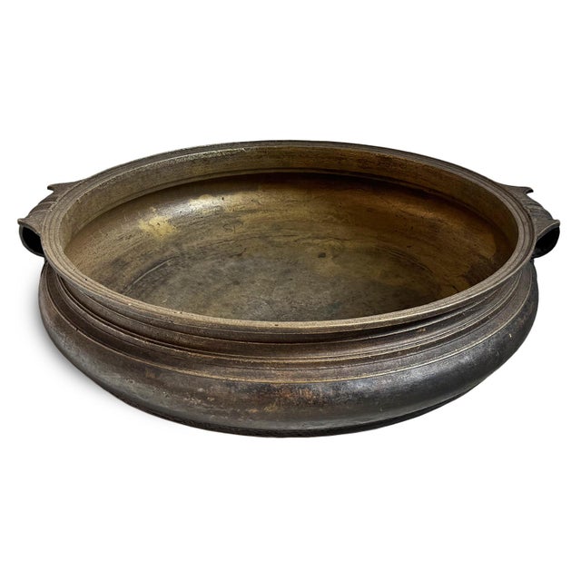 Indian Antique Bronze Urli Bowl For Sale - Image 3 of 5