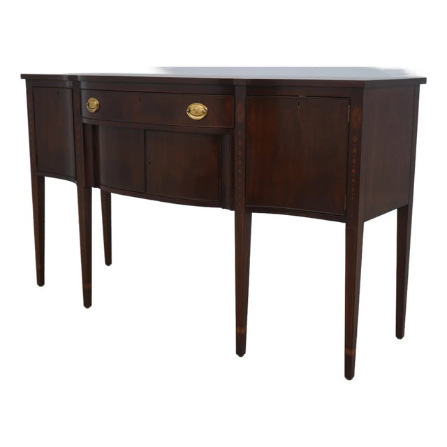 1970s Kittinger Richmond Hill Mahogany Federal Sideboard For Sale
