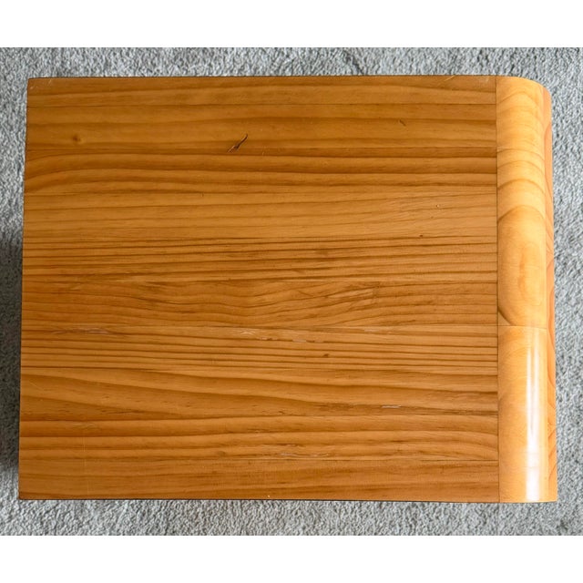 Modern Scandinavian Alvar Aalto Style Zigzag Side Table For Sale - Image 9 of 12