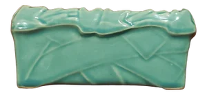 1940s McCoy Ivy Strap Rectangular Planter in Teal