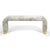 Hollywood Regency Karl Springer Style Bench For Sale - Image 3 of 6