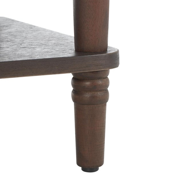 Siobhan Accent Table with Storage Drawer in Walnut For Sale In Philadelphia - Image 6 of 9
