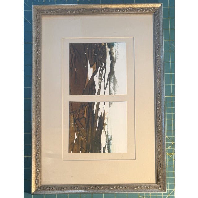 Paint Late 20th Century Two Framed Abstract Artworks Singed Masterfield For Sale - Image 7 of 11