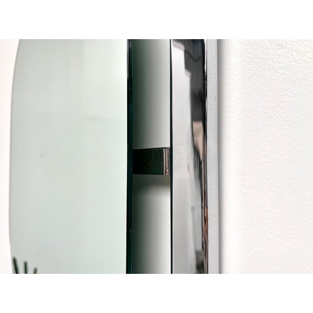 Bauhaus Mirror in Chrome Steel, 1950s For Sale - Image 4 of 17