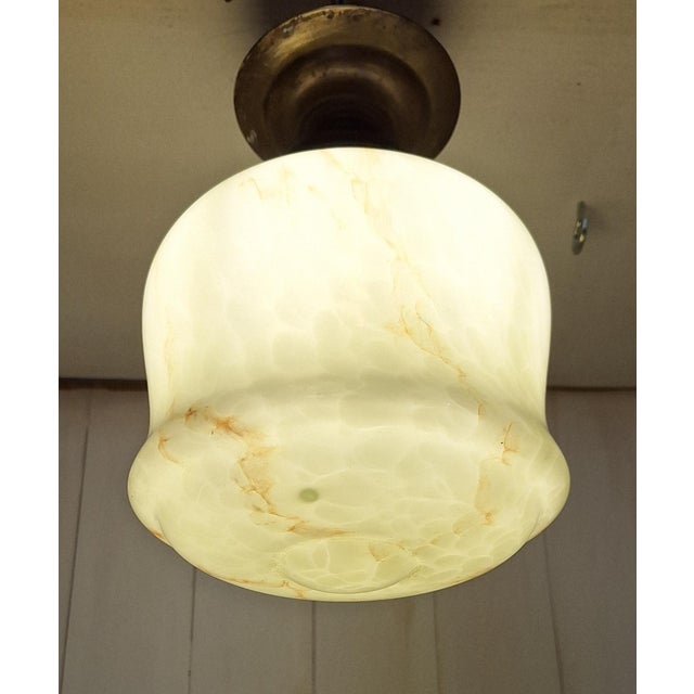 Metal Vintage Art Deco Ceiling Lamp, 1920s For Sale - Image 7 of 7