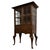 1920s Vintage English Oak Display Vitrine Cabinet, 1920 For Sale - Image 5 of 13