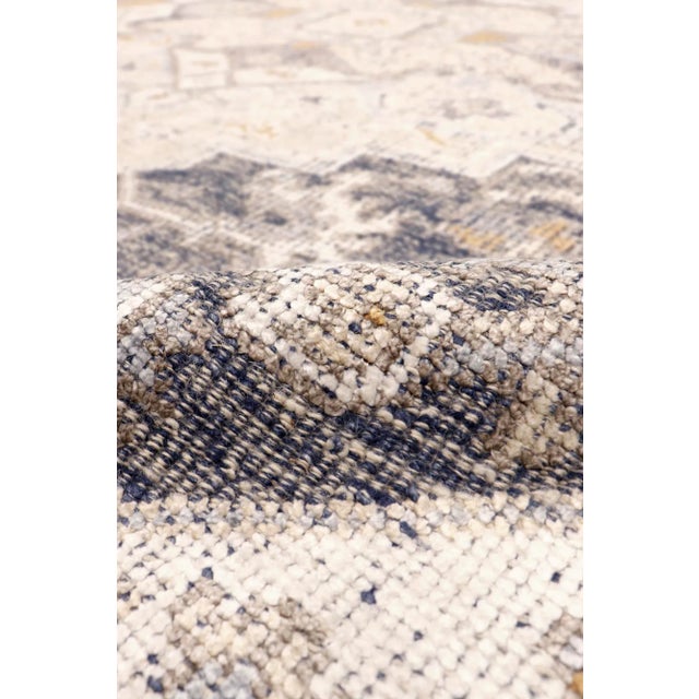 Pasargad Home Serapi Hand-Knotted Blue Area Rug- 8' 2'' X 10' 2'' For Sale - Image 4 of 6