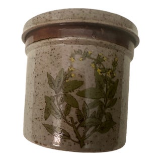 Vintage 1970s Takahashi Stoneware Piece With Lid For Sale