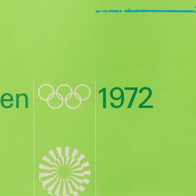 Vintage German Framed Olympic Posters, 1972, Set of 5 For Sale - Image 16 of 18