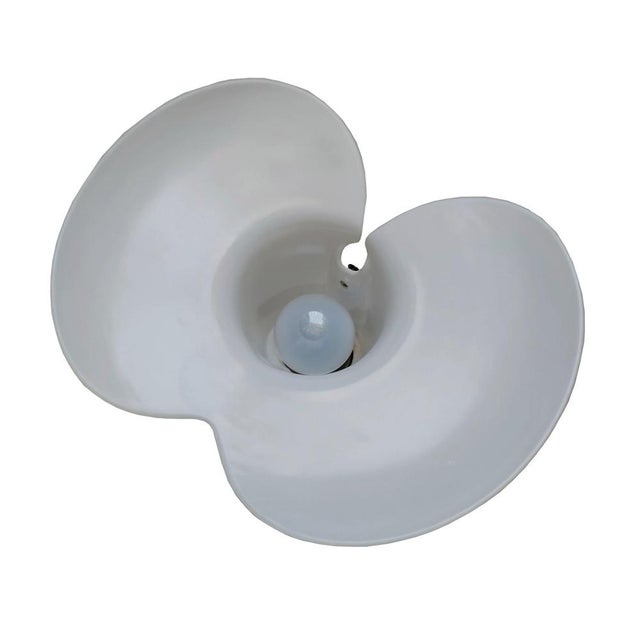 Italian Opaline Glass Floor Lamp by Venini for Veluce, 1980s For Sale - Image 6 of 11