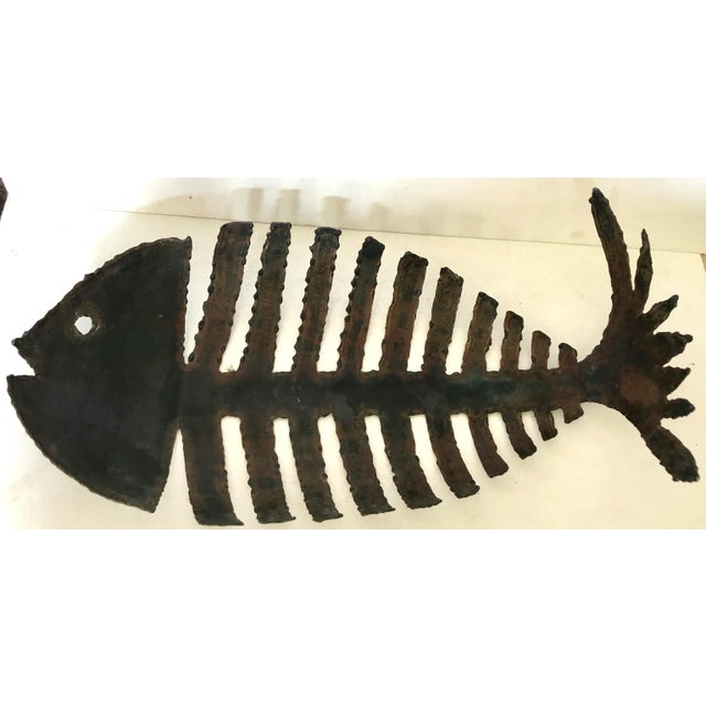 1980s Iron Fish Skeleton Bowl For Sale - Image 5 of 5