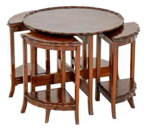 Nesting Tables in Walnut, Set of 5