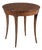 Valance Lamp Table in Brown For Sale