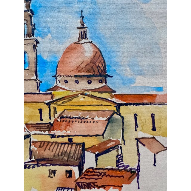 Original watercolor on paper by Henry Emil Salloch, also known as Heinz Emil Salloch, the German-born American artist and...