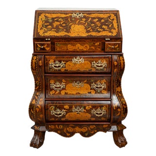 Antique Dutch Bureau in Wood, Early 19th Century For Sale