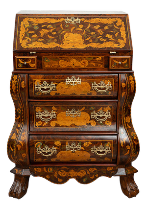 Antique Dutch Bureau in Wood, Early 19th Century