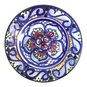 Vintage Pintado Hand Painted Pottery Plate Spain