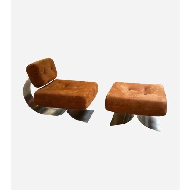 Set of Alta Armchair with Ottoman by Oscar Niemeyer, 1970s For Sale - Image 11 of 11