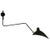 Mid-Century Modern Black Wall Lamp with Rotating Curved Arm by Serge Mouille For Sale - Image 10 of 10