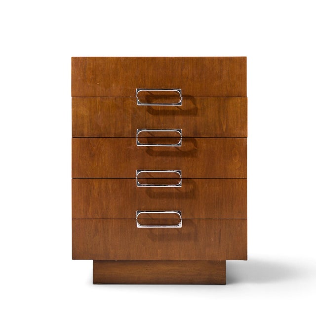 Adrian Pearsall for Craft Associates Mid Century Highboy Dresser This highboy measures: 37.75 wide x 18.5 deep x 49.5...