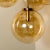 Brass Cascade with Seven Hand Blown Globes Ceiling Lamp from Glashütte Limburg For Sale - Image 4 of 11