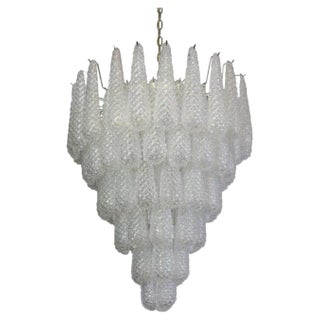 Large Murano Drop Chandelier For Sale