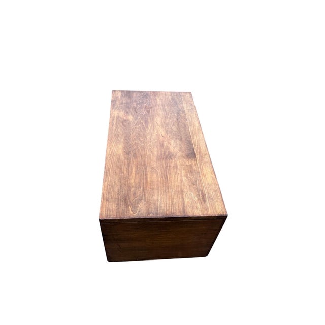Vintage Wooden Library Card Catalog Cabinet With 15 Drawers on Casters For Sale - Image 16 of 18