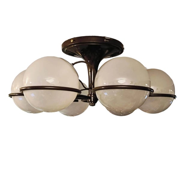 Metal Ceiling Light Mod. 2042/6 by Gino Sarfatti for Arteluce, Italy, 1960s For Sale - Image 7 of 7