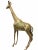 Metal Vintage Mid-Century Brass Giraffe For Sale - Image 7 of 8