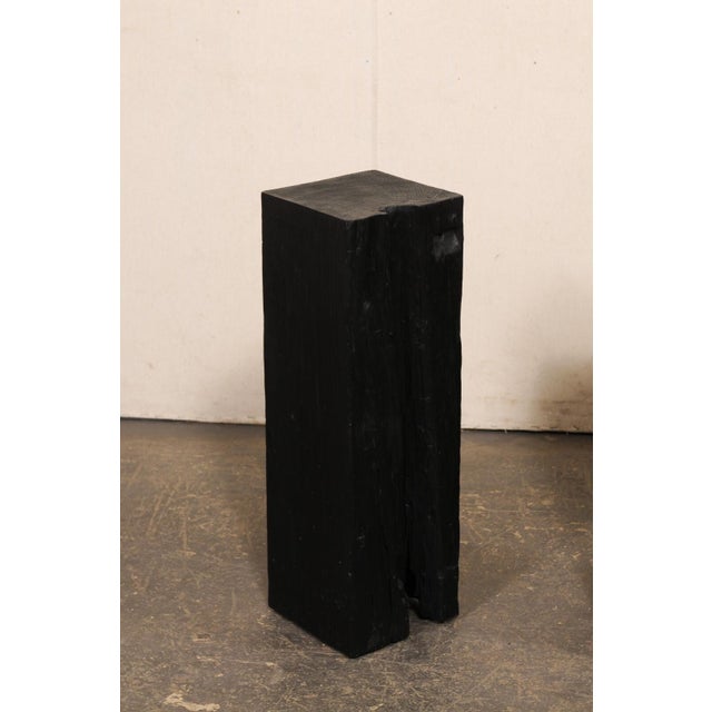 Contemporary 19th Century Indonesian Carbonized Ironwood Pedestals – A Pair For Sale - Image 3 of 12