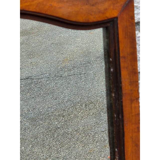 1920 English Style Wall Mirror, Cherry Wood, American Made. For Sale - Image 11 of 14