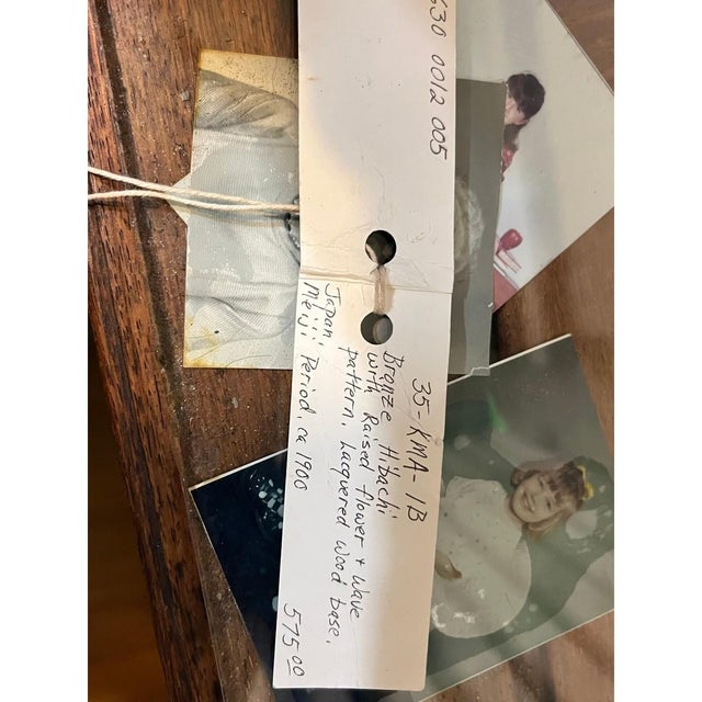 Large Antique Japanese Meiji Bronze Hibachi - Signed Artist Seal - Gump's SF 10x For Sale In San Francisco - Image 6 of 12