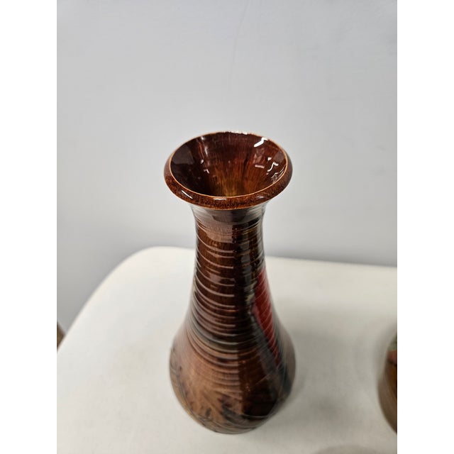 Dryden Pottery Drip-Glaze Vase Collection -1976 For Sale - Image 10 of 14