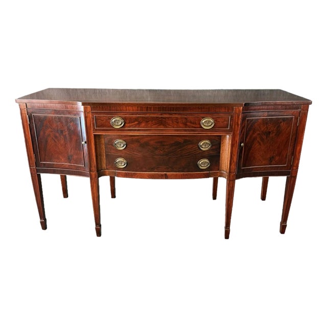 Vintage Flamed Mahogany Sideboard For Sale