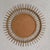 1950s Vintage Round Bamboo Mirror with Faceted Glass, 1950s For Sale - Image 5 of 10