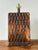 Vintage Boho Monumental Ceramic Weave Lamp For Sale In West Palm - Image 6 of 12