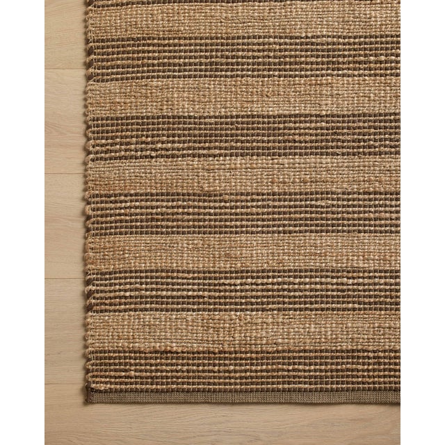 2020s Chris Loves Julia x Loloi Judy Natural / Chocolate 5'-0" x 7'-6" Area Rug For Sale - Image 5 of 6