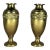 Antique English Brass Urns, Pair For Sale
