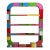 Wood Art Deco Bifacceral Library in Multicolor Murano Glass, 1990s For Sale - Image 7 of 7