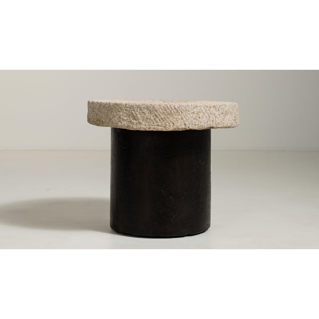 Iron Side Table with Stone Top, Antique, China, Early 20th Century For Sale - Image 12 of 12