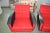 Set of Vintage Red & Black Lounge Chairs, 1960s For Sale - Image 3 of 8
