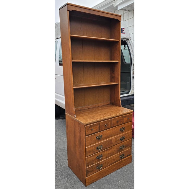 Pair Ethan Allen Chest of Drawers and Cabinet With Optional Hutch For Sale - Image 14 of 16