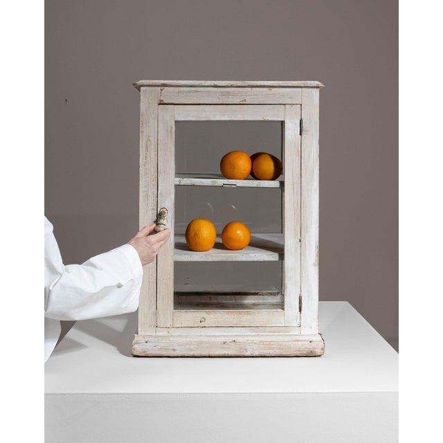 19th Century France White Wood Display Cabinet For Sale In Greensboro - Image 6 of 10