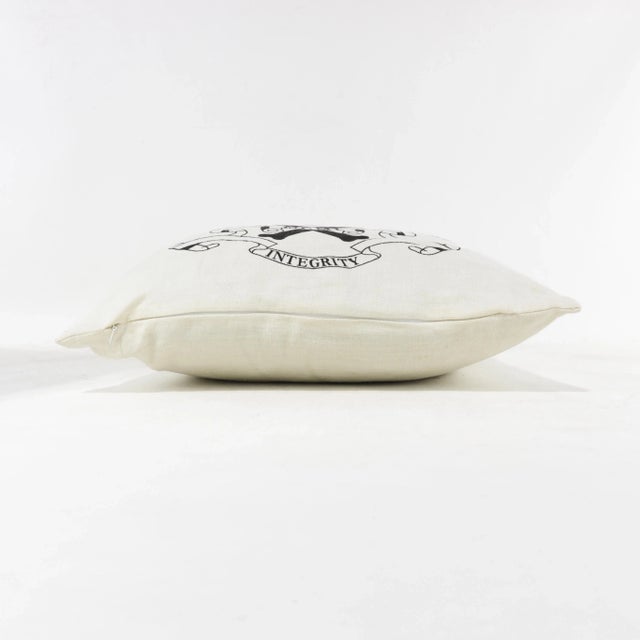 This striking pillow features a bold skull and crossbones design with elegant scrollwork, topped with a regal crown....