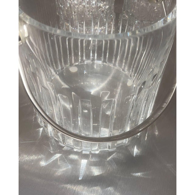 Late 20th Century Baccarat Crystal Barware Set With Ice Bucket and Twelve Glasses. 20th Century. For Sale - Image 5 of 10