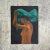 Vintage Boho Figural Oil Painting on Board For Sale In West Palm - Image 6 of 7