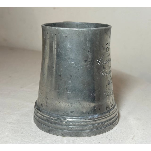 Antique 1899 Bibba Cambridge High & Latin Sports Pewter Champs Trophy Award Mug For Sale - Image 11 of 11