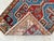 Blue Distressed Low Pile Oushak Yastik Petite Rug Low Pile Faded Colors Mat - 19'' X 36'' For Sale - Image 8 of 9