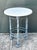 Late 20th Century Vintage Postmodern Cast Aluminum Outdoor Side Table - 895 For Sale - Image 5 of 12